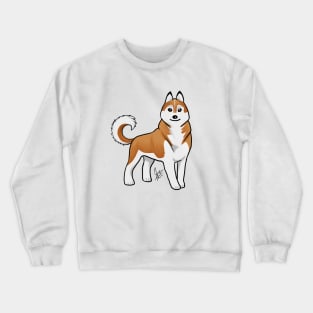 Dog - Siberian Husky - Copper Crewneck Sweatshirt